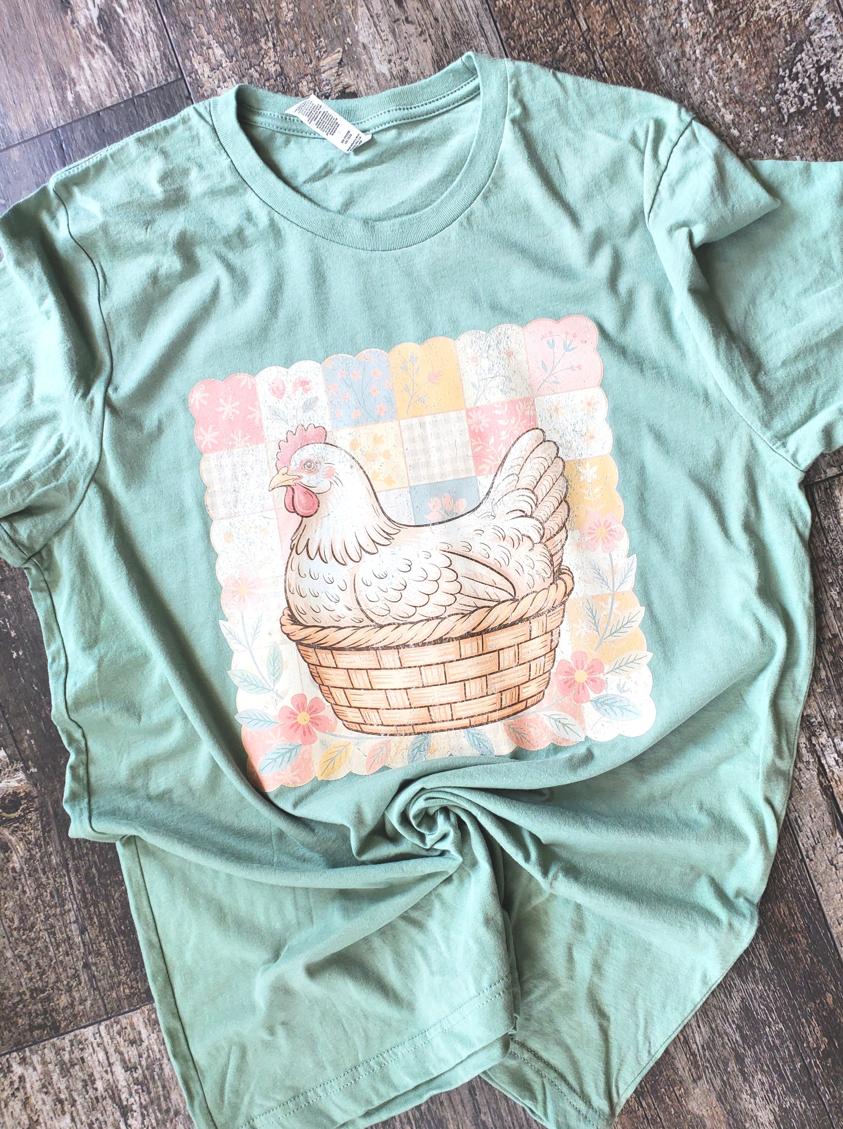 Quilted Hen on Nest