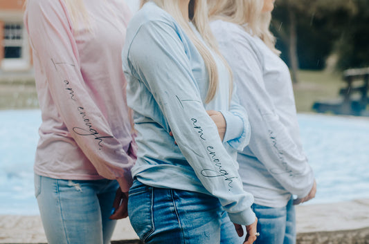 KRD Exclusive design. Your reminder that you are enough for whatever situation or person you are involved with. You are enough, always. 